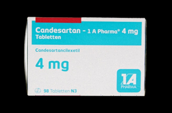 Comprimés de Candesartan et boîte de médicament