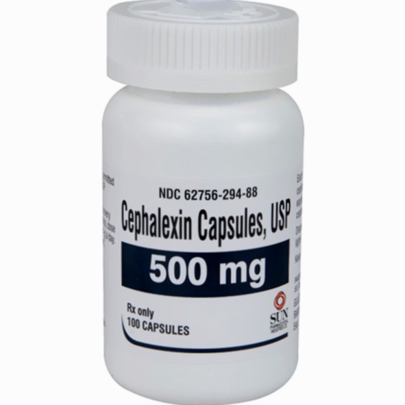 Cephalexin générique et boîte de médicament