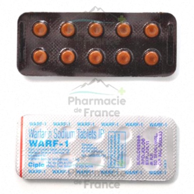 Boîte de Coumadin générique et représentation de commandes en ligne