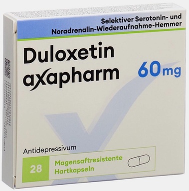 Duloxetine - Illustration de gélules bleues sur fond blanc