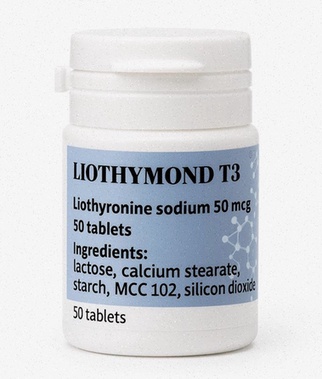 Acheter la Liothyronine - Schéma de la thyroïde et boîtes de comprimés