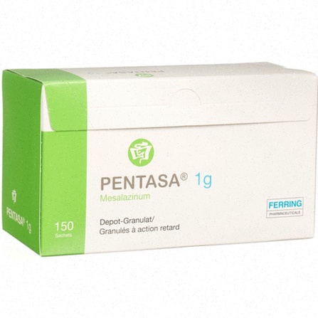 Achat Pentasa - Illustration comprimés et flacon