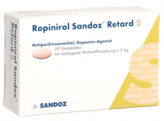 Achat Ropinirole - illustration du comprimé et de la livraison express