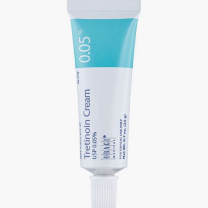 Acheter Tretinoin - illustration de la peau et d'un tube de gel