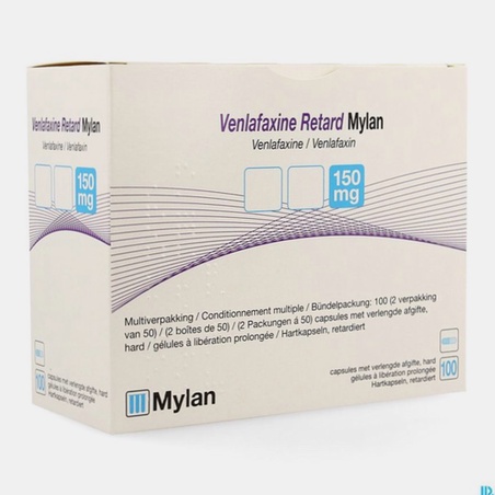 Achat Venlafaxine en ligne - packaging et comprimés
