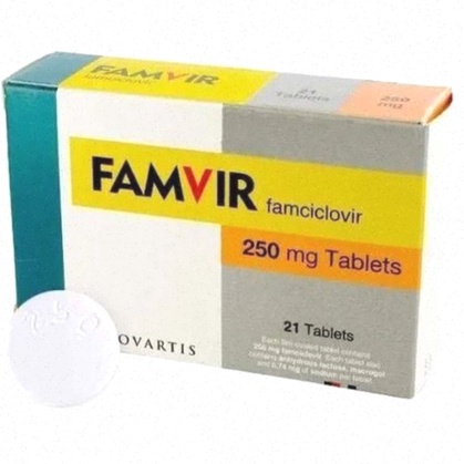 Commande Famciclovir - Illustration comprimés Famciclovir 500mg