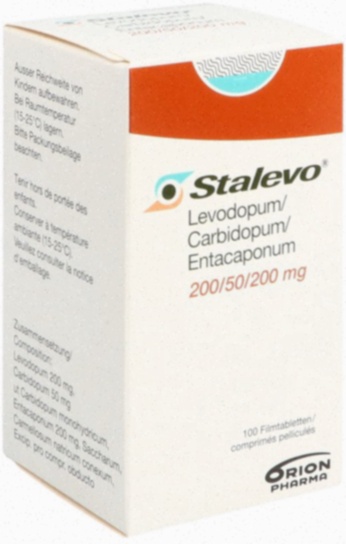 Acheter Stalevo meilleur prix - illustration Parkinson et comprimés