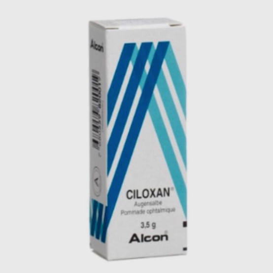 Boîte de Ciloxan et gouttes ophtalmiques