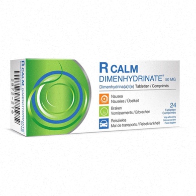 Acheter Dimenhydrinate en ligne - Illustration du comprimé