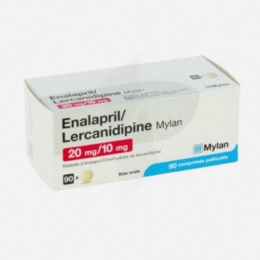Enalapril - Comprimés sur fond blanc